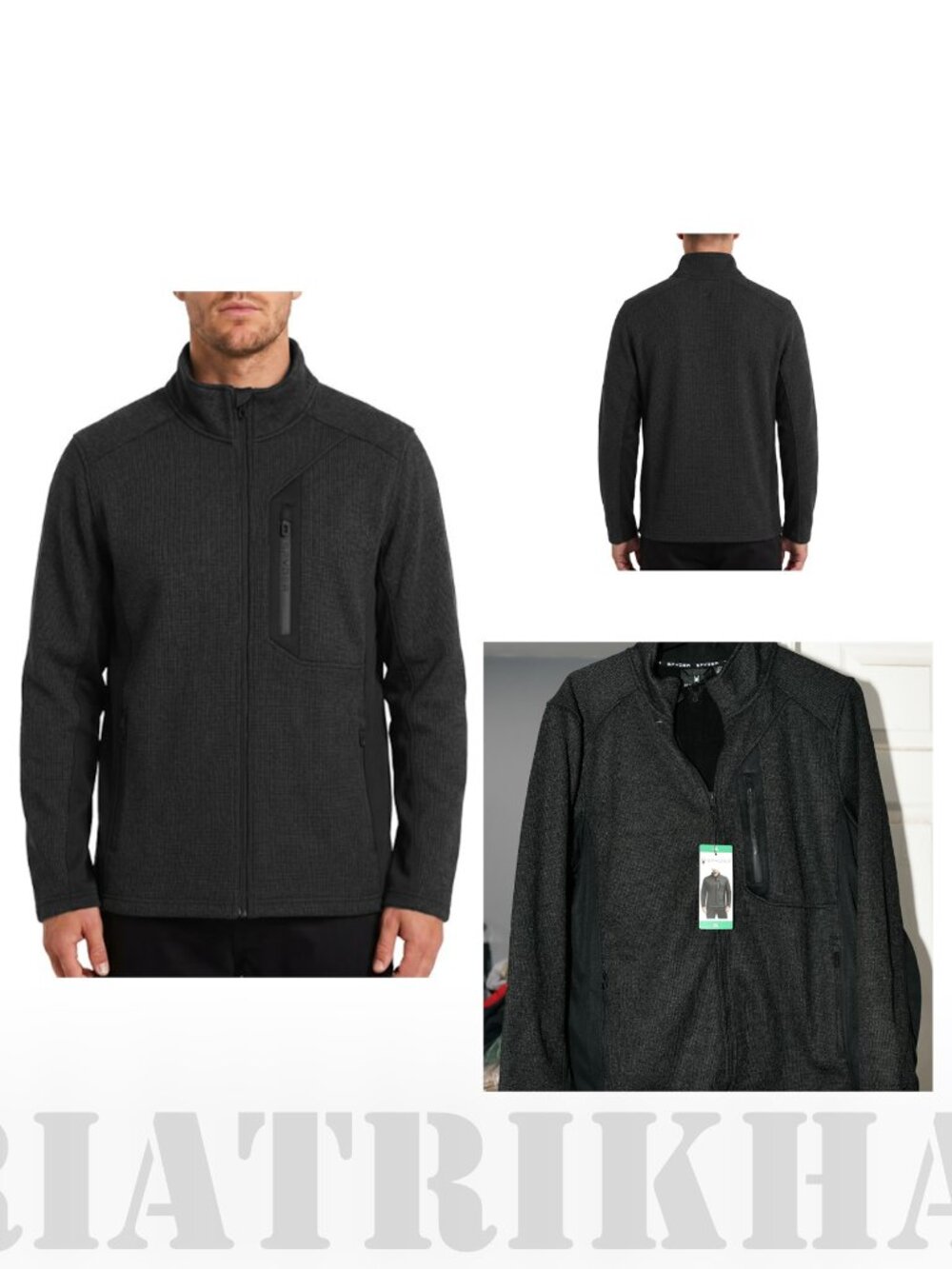 Spyder Men's Full Zip Sweater Jacket